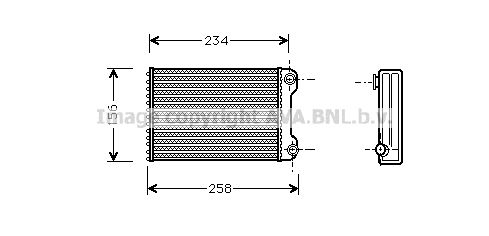 AVA QUALITY COOLING Теплообменник, отопление салона FTA6242